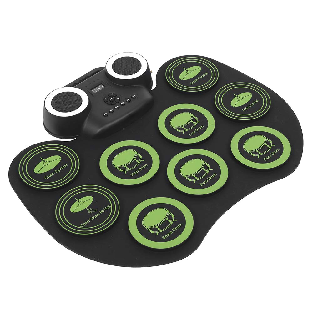 Batteria Elettronica, Batteria Elettrica USB Portatile, Batteria Elettronica con Altoparlante, Strumento Musicale per Batteria Elettronica