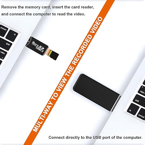 Miniatura 3 de 1080 p HD mini cámara de vídeo 64 GB portátil niñera cámara de seguridad con detección de movimiento para seguridad en el hogaroficina