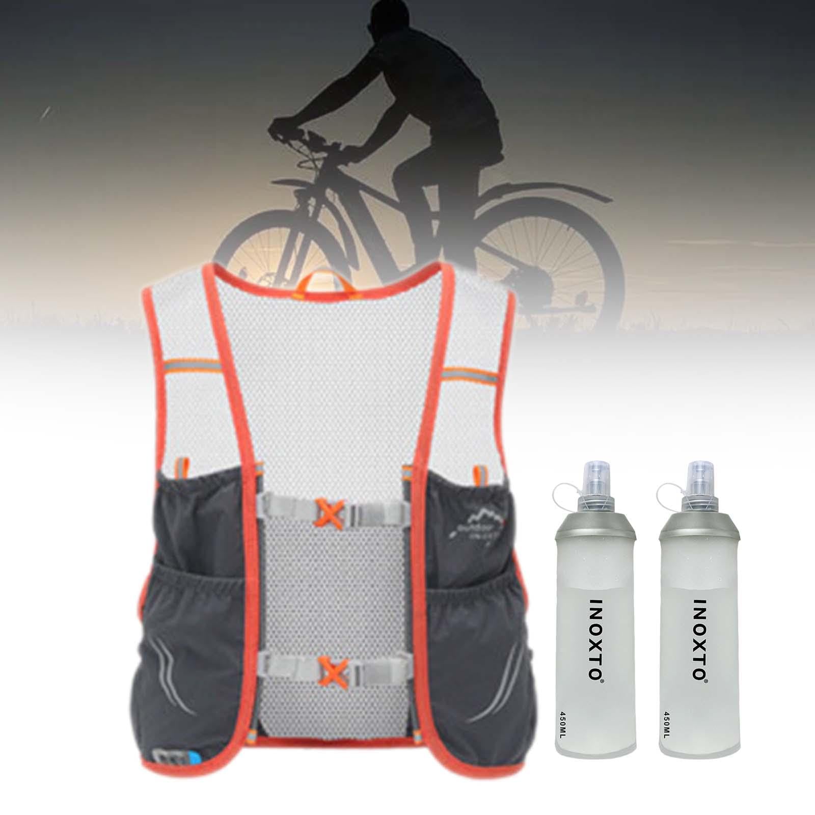 Gralara Laufweste Hydrationsweste mit Wasserblase Sportlaufweste Trailrucksack Atmungsaktives Polyester Verstellbare Träger für Training Radsport Wanderung