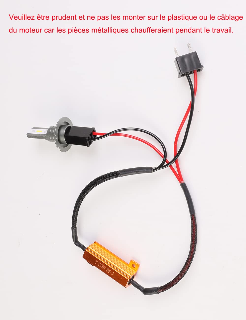 H7 LED Anti Errore Canbus - Decodificatore per Faro Auto LED con Cancellatore di Codice Errore - Plug & Play Anti-interferenza Radio Audio - 2 Pezzi
