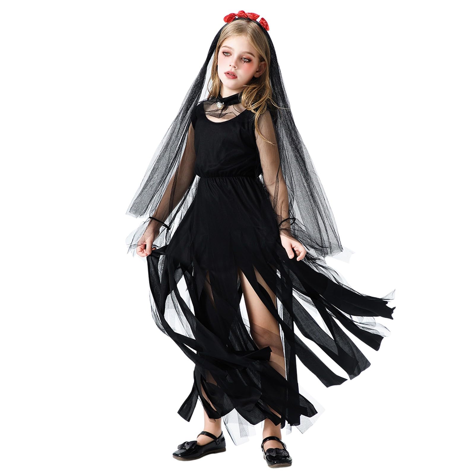 Halloween Hexenkostüm Set Für Mädchen Halloweenkostüme Für Kinder Halloween Costume Tütü Hexen Verkleidung Set Karneval Tanz Mottoparty Verkleidungsspiel Party Karnevalskostüme Hexe Outfit