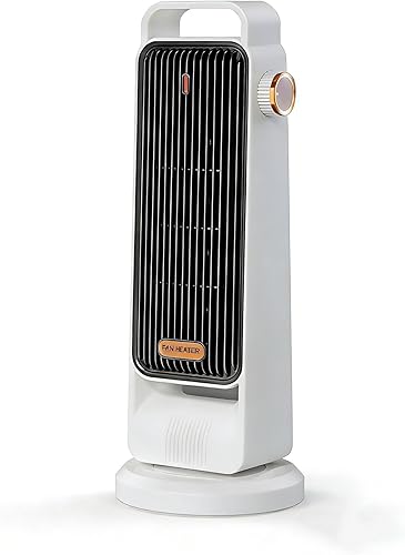 Aottop Space Heater, 1200W / 800W Electric Heaters Indoor Portable with Thermostat, PTC Fast Heating Ceramic Room Small Heater with Heating and Fan