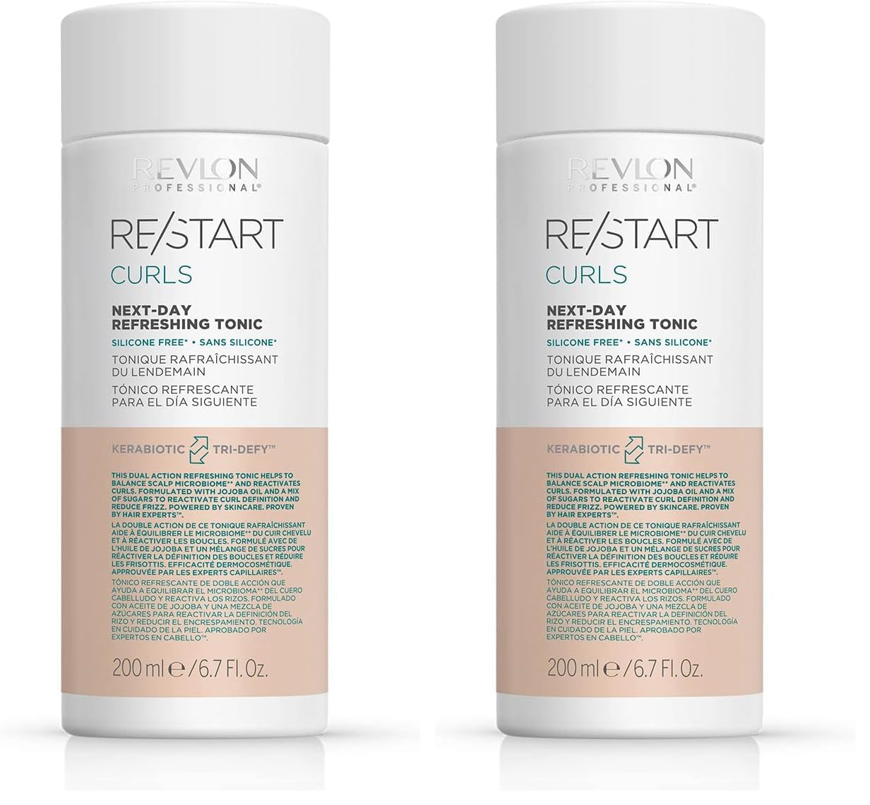 Revlon Professional Restart Curls Next-Day Refreshing Tonic 200ml Sulfate & Silicone Free