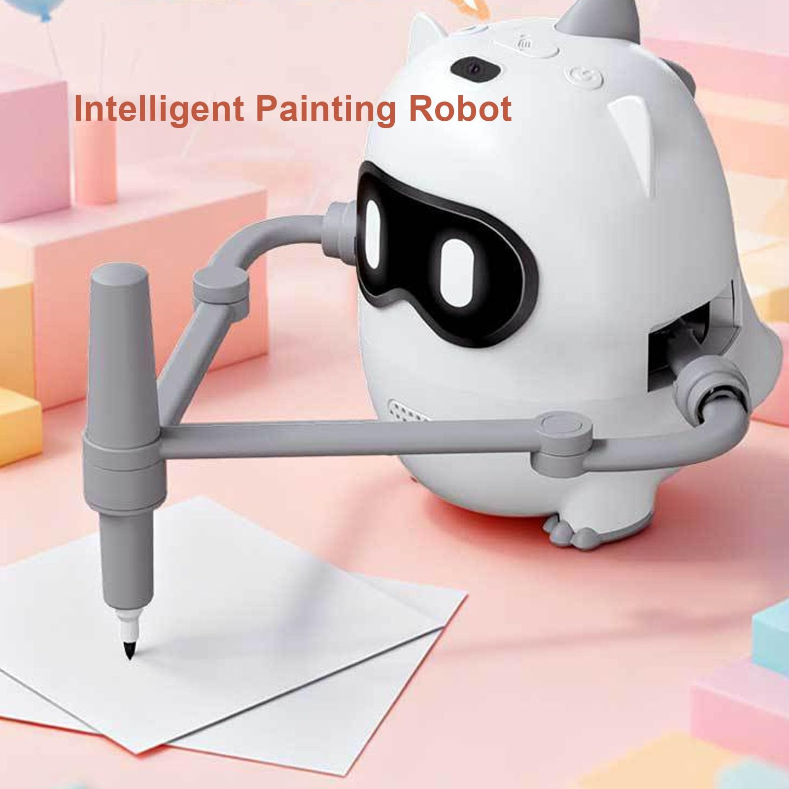 Topiky Robot de Pintura Interactivo Educativo, Juguete con Múltiples Modos para Dibujo de Niños, Regalo de Aprendizaje Creativo para Niños