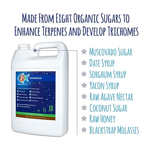 Miniatura 8 de FOOP Edulcorante edulcorante orgánico para plantas  Crea una explosión de tricomas y mejora el sabor de las plantas  Funciona con todos los medios y
