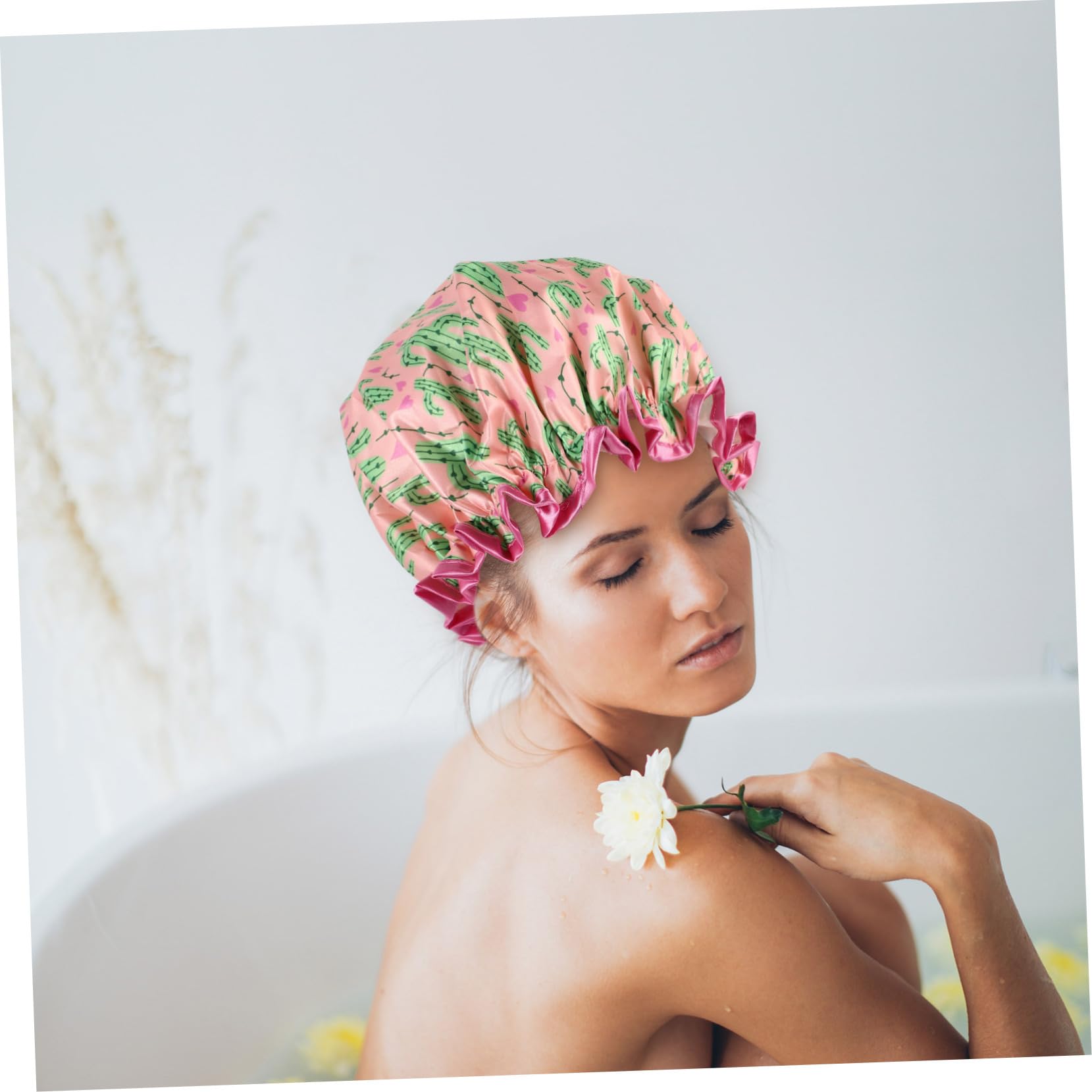 Alipis 9piezas Gorro De Reutilizable Protección Elástica Para Cabello Doble Diseño Para Baño y Maquillaje