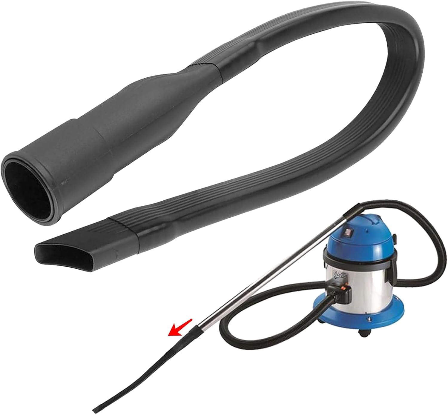 Suceur Plat FLEXIBLE, Long Pointe Pinceau + RÉDUCTION 32/35 Mm