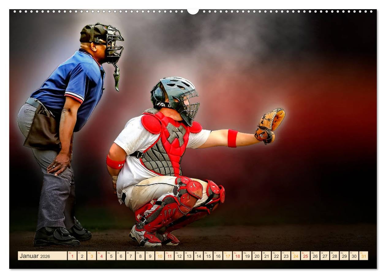 Baseball - Fight (hochwertiger Premium Wandkalender 2026 DIN A2 quer), Kunstdruck in Hochglanz: Baseball, Teamsport der Extra-Klasse - beeindruckende ... spektakulären Sportart. (CALVENDO Sport)