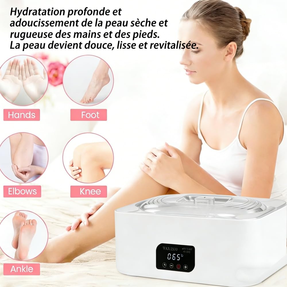 Bain de paraffine chauffage cire machine 4L automatique contrôle précis température fonte rapide professionnel Home Spa