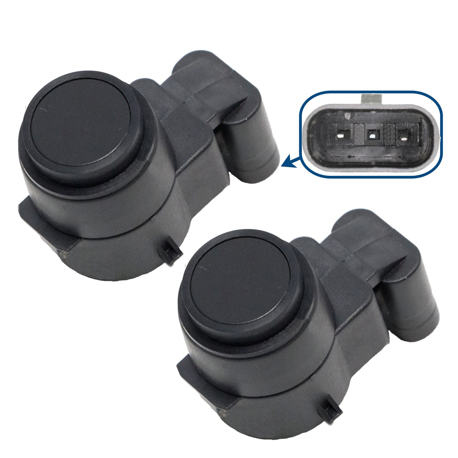 (Lot de 2) Capteurs Radar de Recul Aide Stationnement Avant ou Arrière compatible pour SÉRIE 1 (E81, E87, E82, E88) SÉRIE 3 (E90, E92, E93, E91) R50 R53 R56 CLUBMAN R55 R57-66206934308