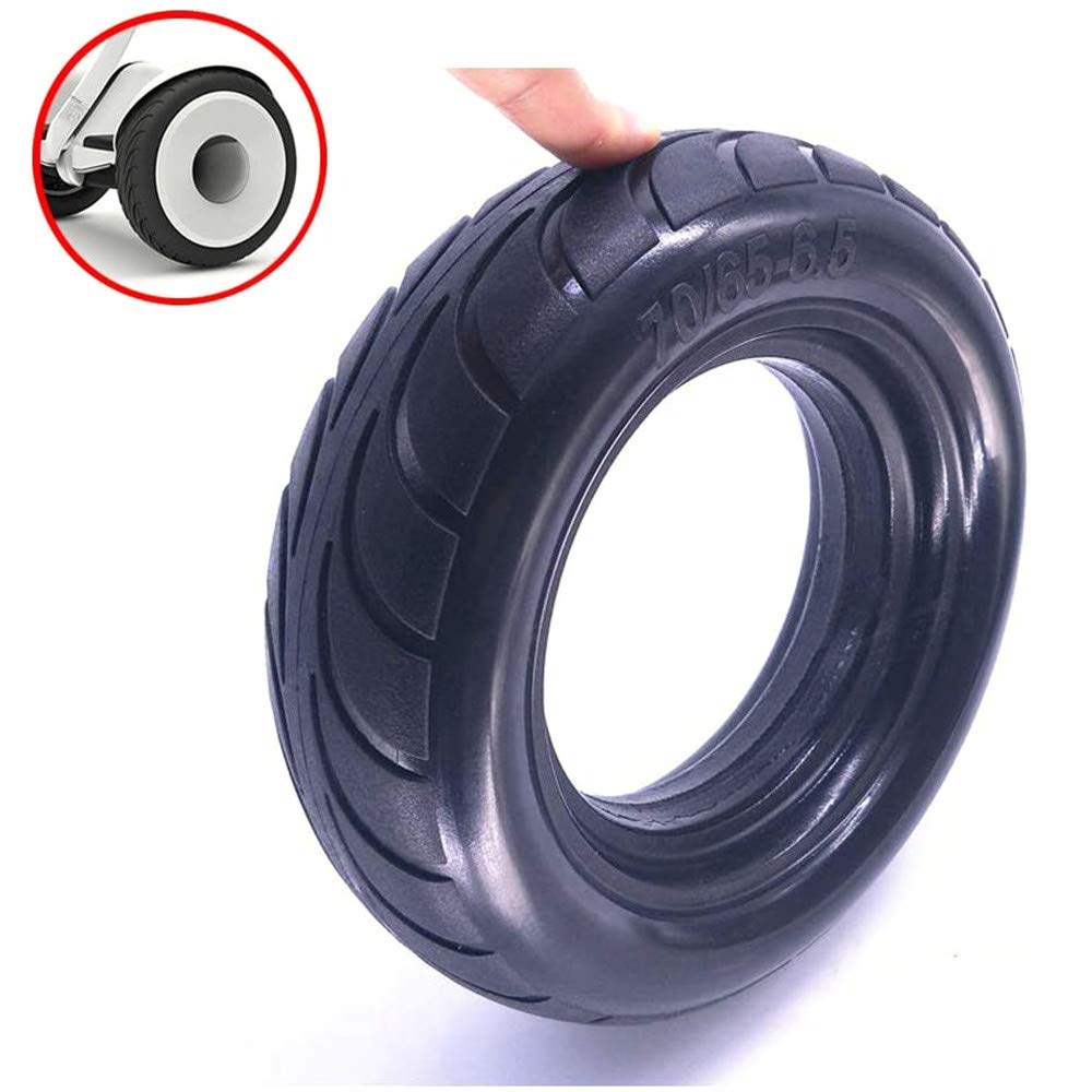Pneumatico Solido per Scooter Elettrico, Pneumatico Senza Piatto antideflagrante 70-65-6.5, Elevata Elasticità, Bassa rumorosità, Adatto per Pneumatico Resistente all'Usura 10X3.00-6.5 Balance Car
