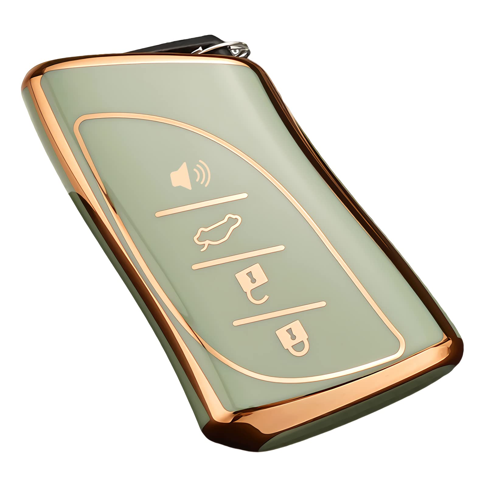 Coque de clé pour Lexus finition premium souple verte - 8