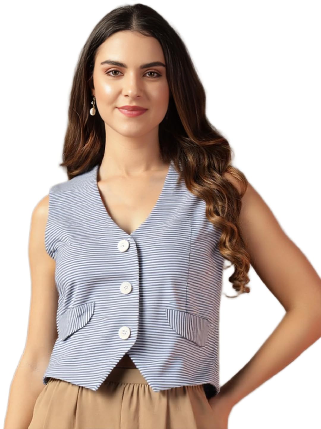 the classic togs Striped WaistCoat,Formal WaistCoat,WiastCoat For Women 03.-picture-25