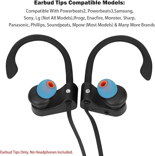 Miniatura 4 de Puntas de auriculares, puntas de repuesto para auriculares, cubierta de silicona para auriculares, puntas de goma para auriculares, tapones para