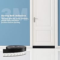 Vista 5 de cinta de sellado de silicona de 26 pies, cinta adhesiva para puertas, ventanas, huecos de duchas