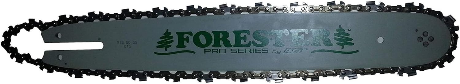 FORESTER Chainsaw Chain and Bar Combo - 16 Chainsaw Bar Kit/Chain 3/8 Pitch Gauge Stihl