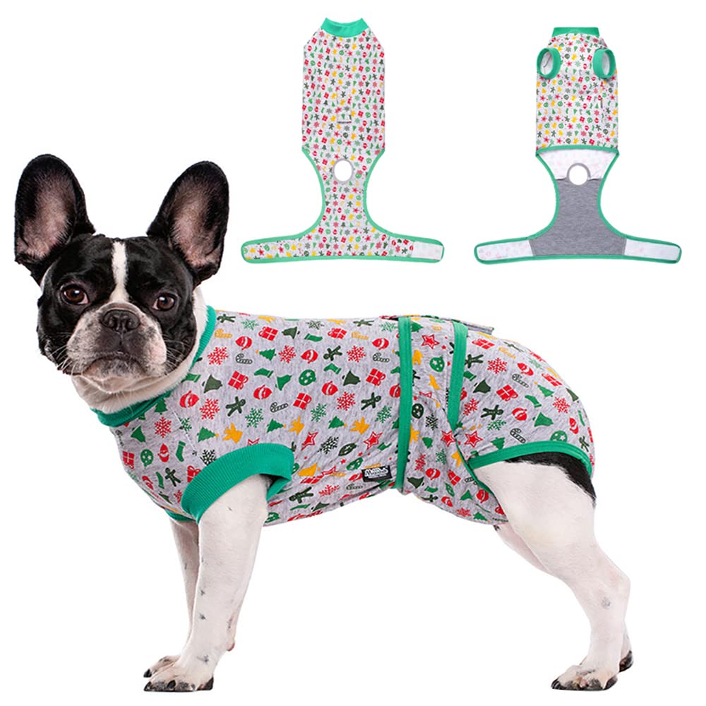 KUTKUT Dog Recovery Onsie After Surgery Male Female, Soft Dog Neuter Shirt Cone Alternatives For Small Dog Shedding Suit (Size: M, Chest: 54Cm-60Cm), Green (B0C1S1QLC9) Amazon Price History, Amazon Price Tracker