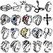 JeweBella 20 Pièces Vintage Bague Homme Punk Anneaux Gothique Tête De Mort Dragon Claw Serpent Poulpe Animal Réglable Anneaux Ensemble Bijoux Cadeau pour Hommes Femmes