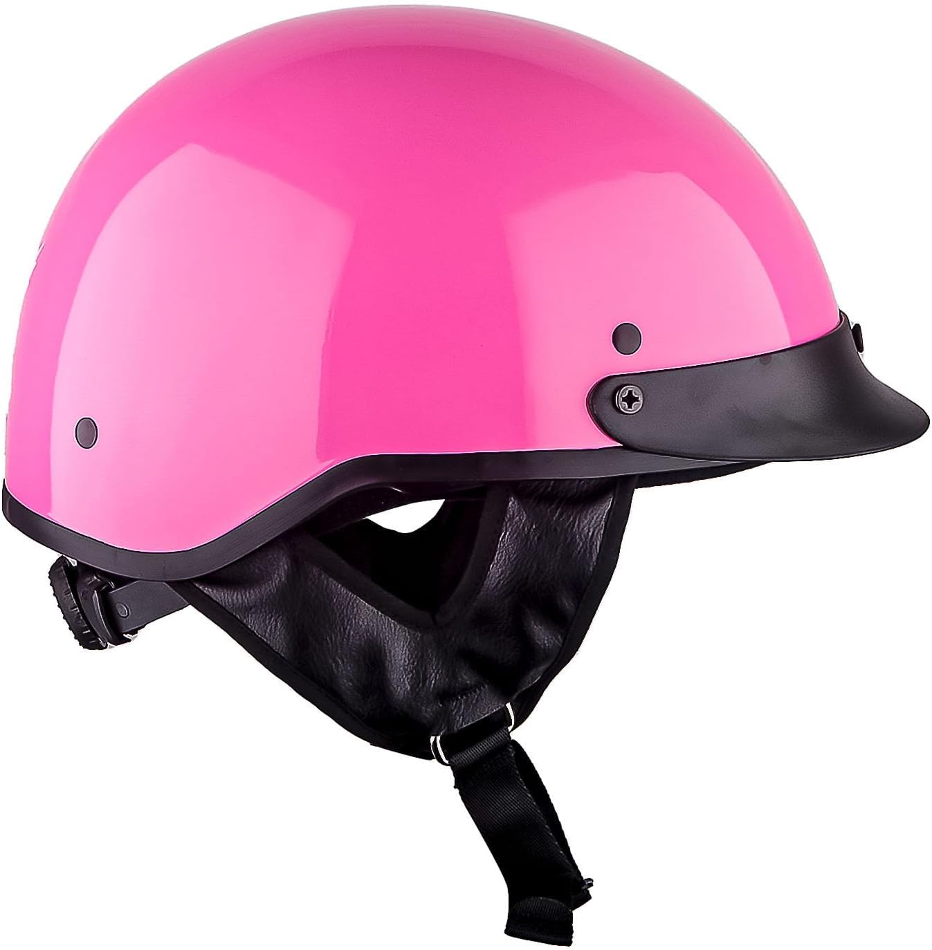 1Storm Motorcycle Half Face Helmet Mopeds Scooter Pilot with Retractable Inner Smoked Visor