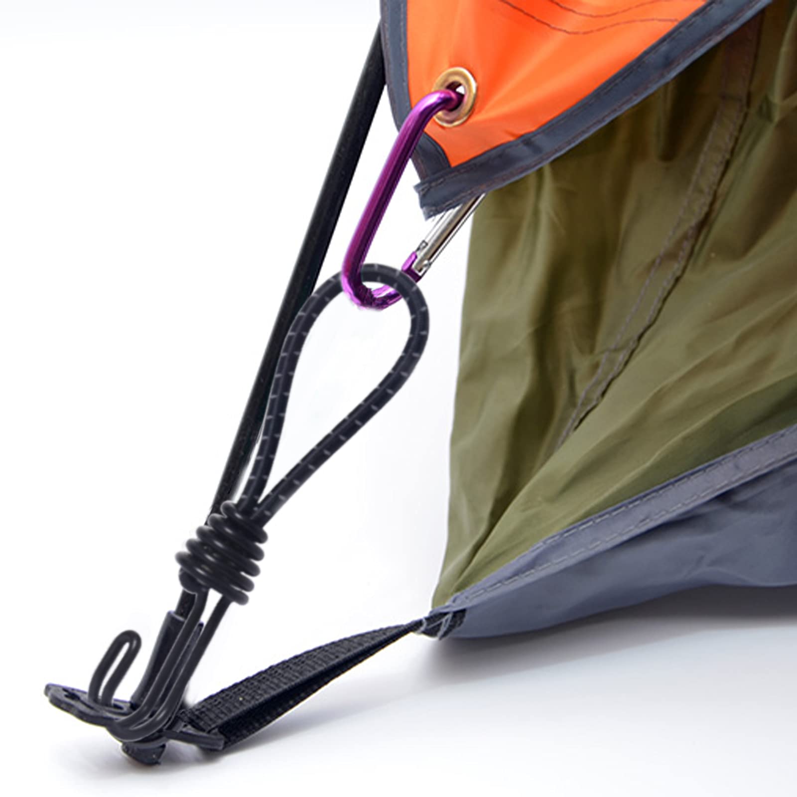 Cordini Elastici Con Ganci - 20 Pezzi Da 40 Cm | Cinghie Elastiche Per Teloni, Tende Da Campeggio E Fissaggi - Foto 7