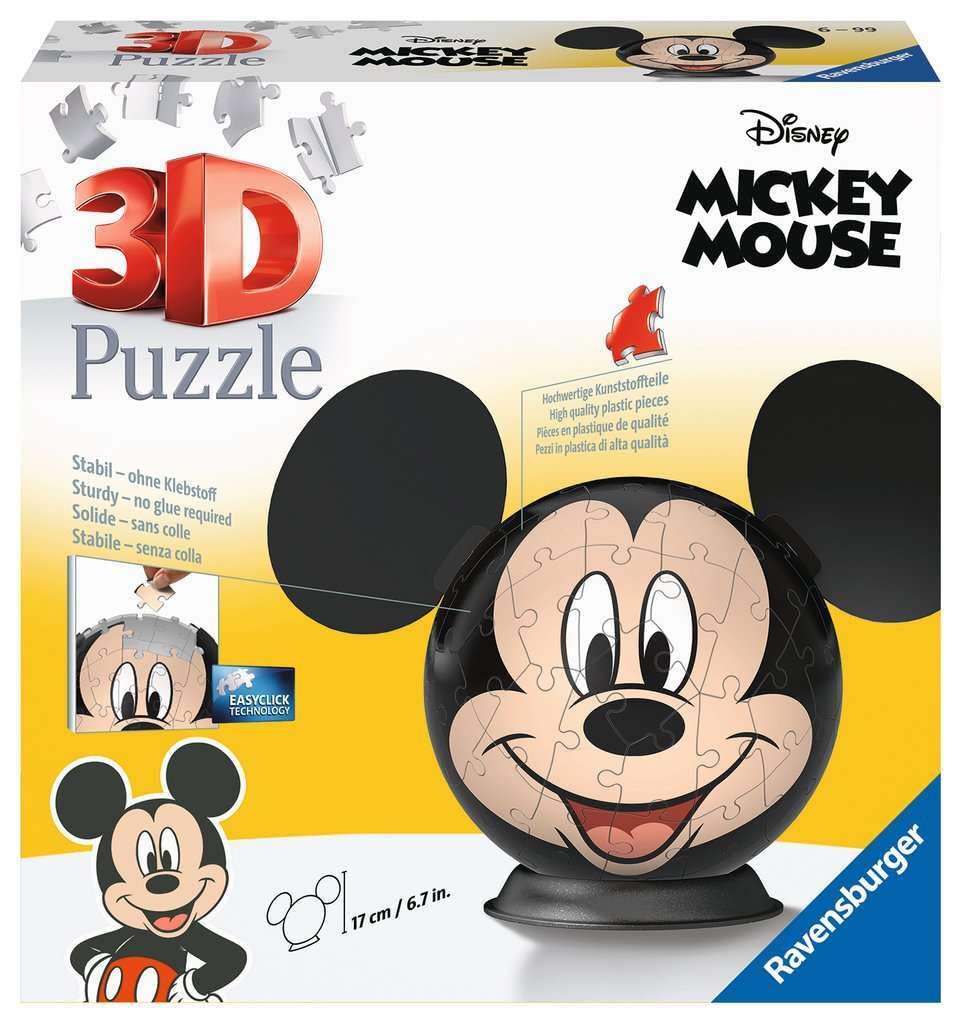 Puzzle 3D Ball 72 pièces - Disney Mickey Mouse