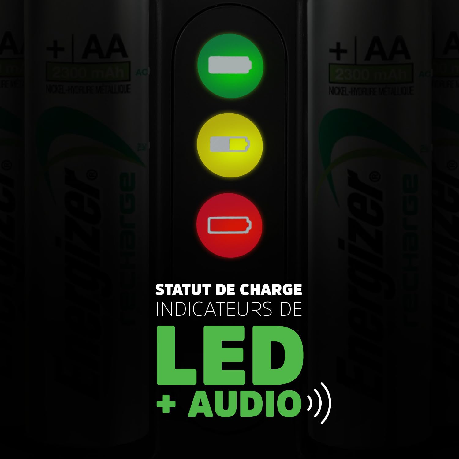 Energizer Recharge Pro - Piles Rechargeables avec Chargeur - Charge complète en 4 Heure ou Moins - Compatible NiMH AA et AAA - 4 Pile AA 2000 mAh incluses