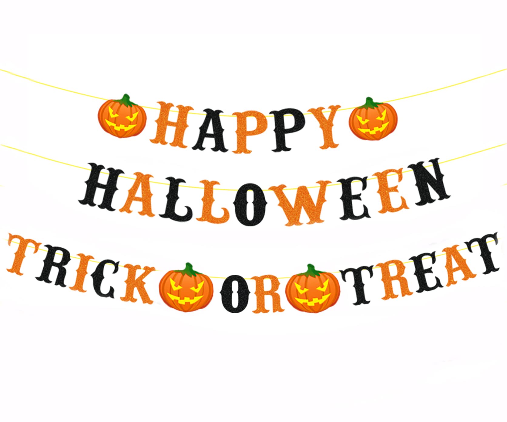 Striscione di Halloween, decorazione per feste di Halloween, striscione di sfondo per Halloween, in tessuto extra grande, colore arancione, nero, decorazione per Halloween, decorazione da giardino