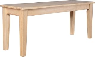 Boraam Shaker Backless Wood Bench - Blonde Oak
