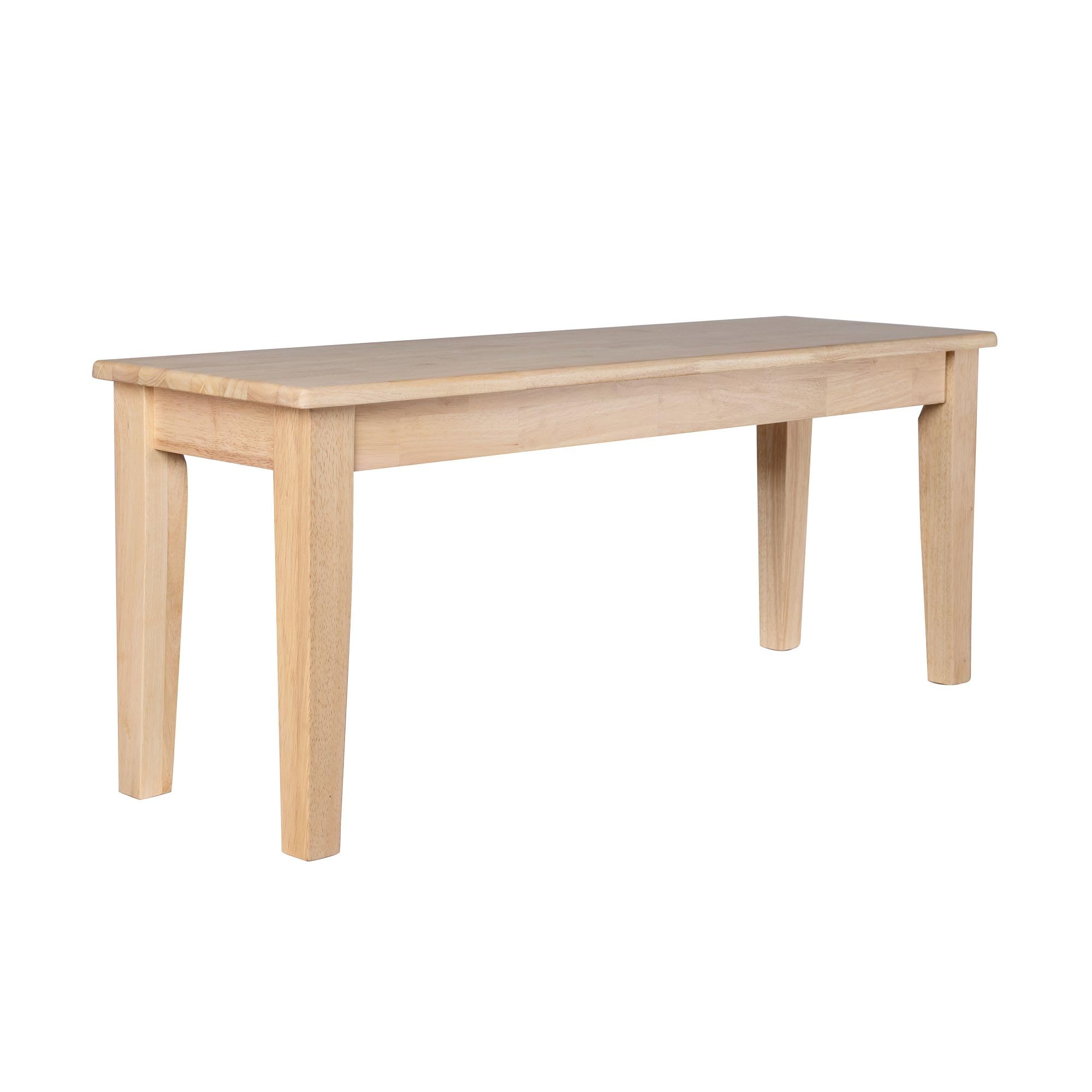 boraam shaker backless wood bench - blonde oak