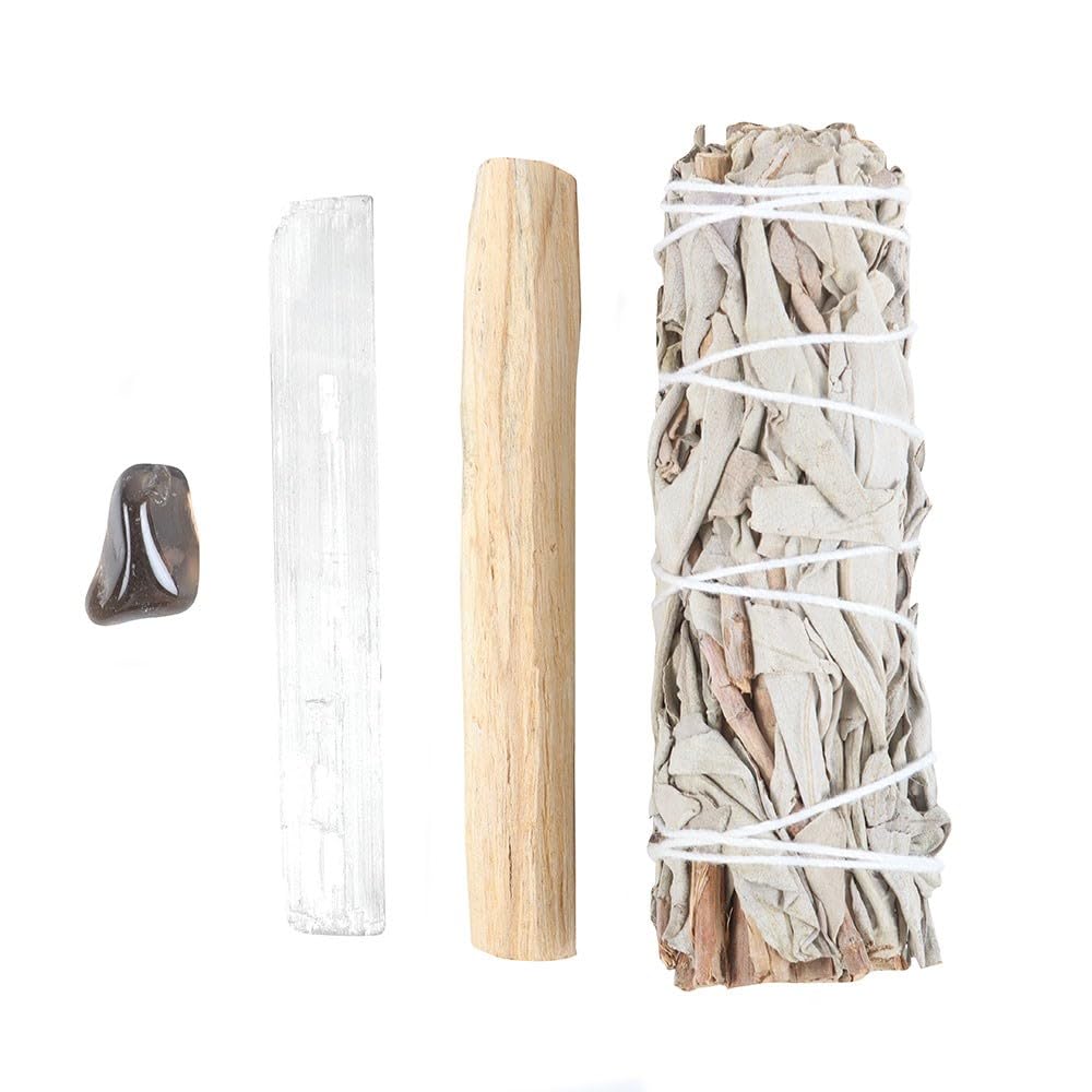 Something Different Men's Multicolor Negative Energy Hematite Smudge Kit (Pack Of 6) (One Size) (Multicoloured)