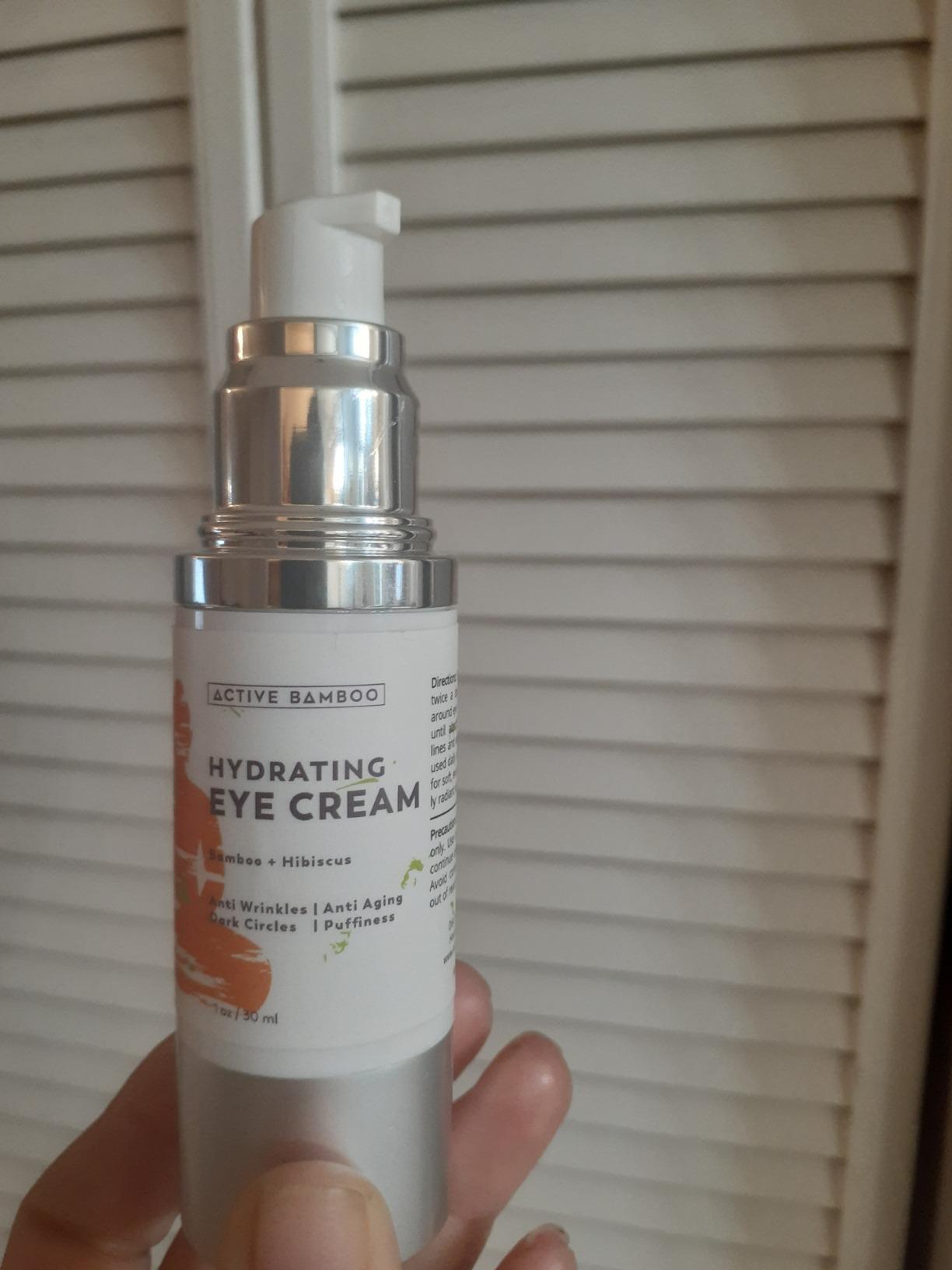 Active Bamboo Anti Aging Eye Cream Dark Circles Wrinkles Eye Bags Fine Lines Puffiness. Best Anti Aging Eye Cream Moisturizer for Wrinkles, Crows feet, Puffy Eyes