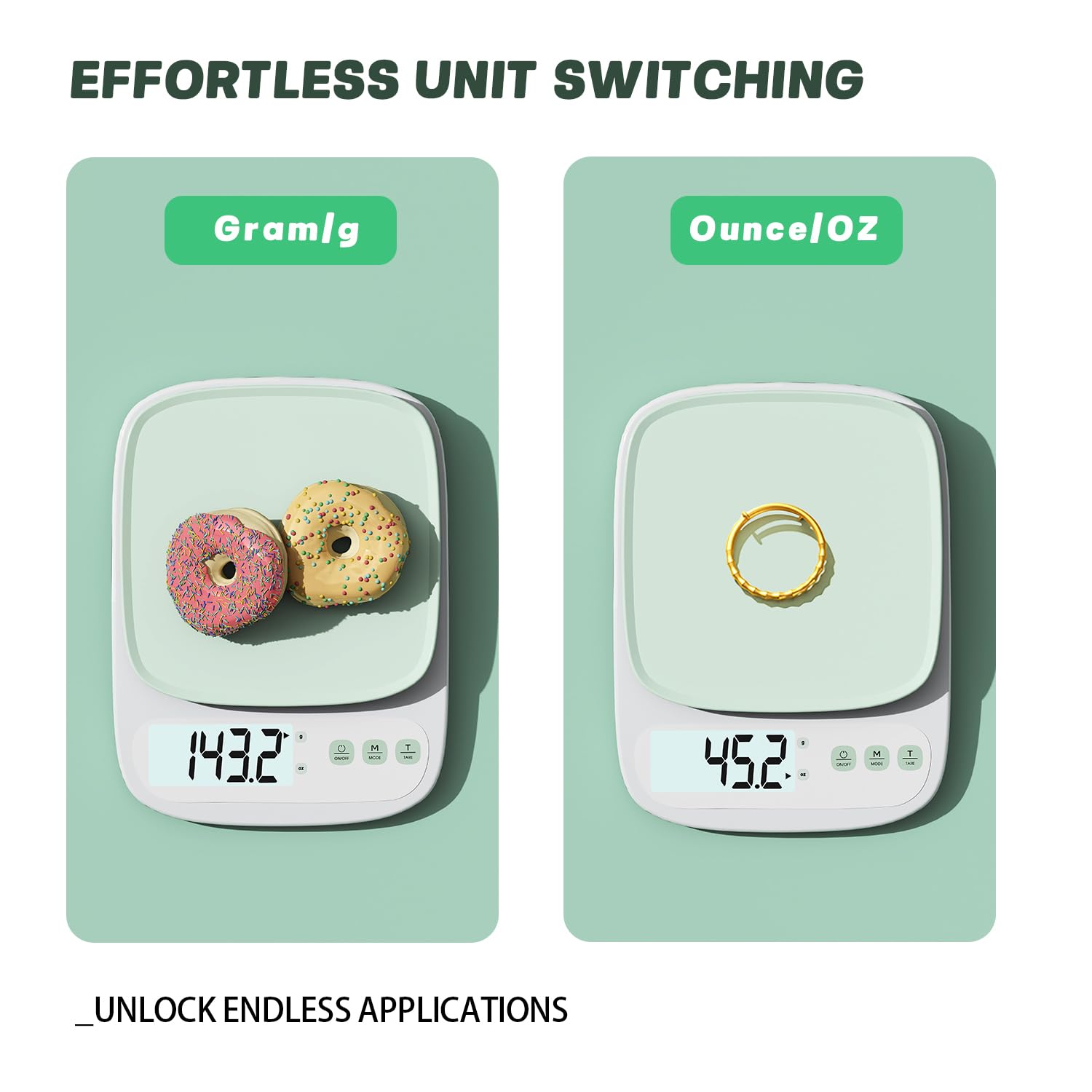 YRY Balance de cuisine minimaliste ultra précise – Compagnon de pâtisserie et de cuisine, capacité de 3 kg, graduation de 0,1 g, grand écran LCD, fonction tare et unité ML – Rose (3 kg/0,1 g)