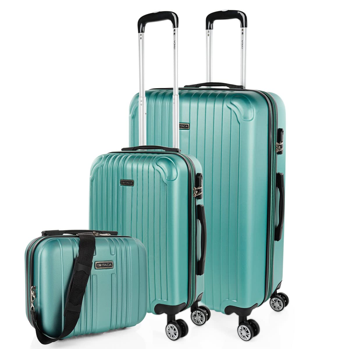 ITACA - Maleta Mediana con 4 Ruedas Giratorias para Viajes Largos Tipo Trolley Ideal como Maletas de Viaje Grandes 23 Kilos y Maleta Viaje Mediana Resistentes, Amarillo — view 70