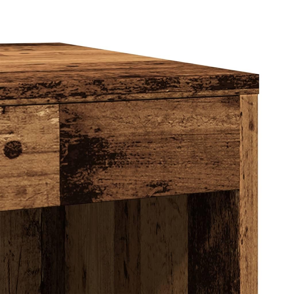 Katzenkloschrank Altholz-Optik 47x59x42 cm Holzwerkstoff | Stilvolles Katzenhaus für das Wohnzimmer: Versteckt die Katzentoilette dezent und dient als Beistelltisch.