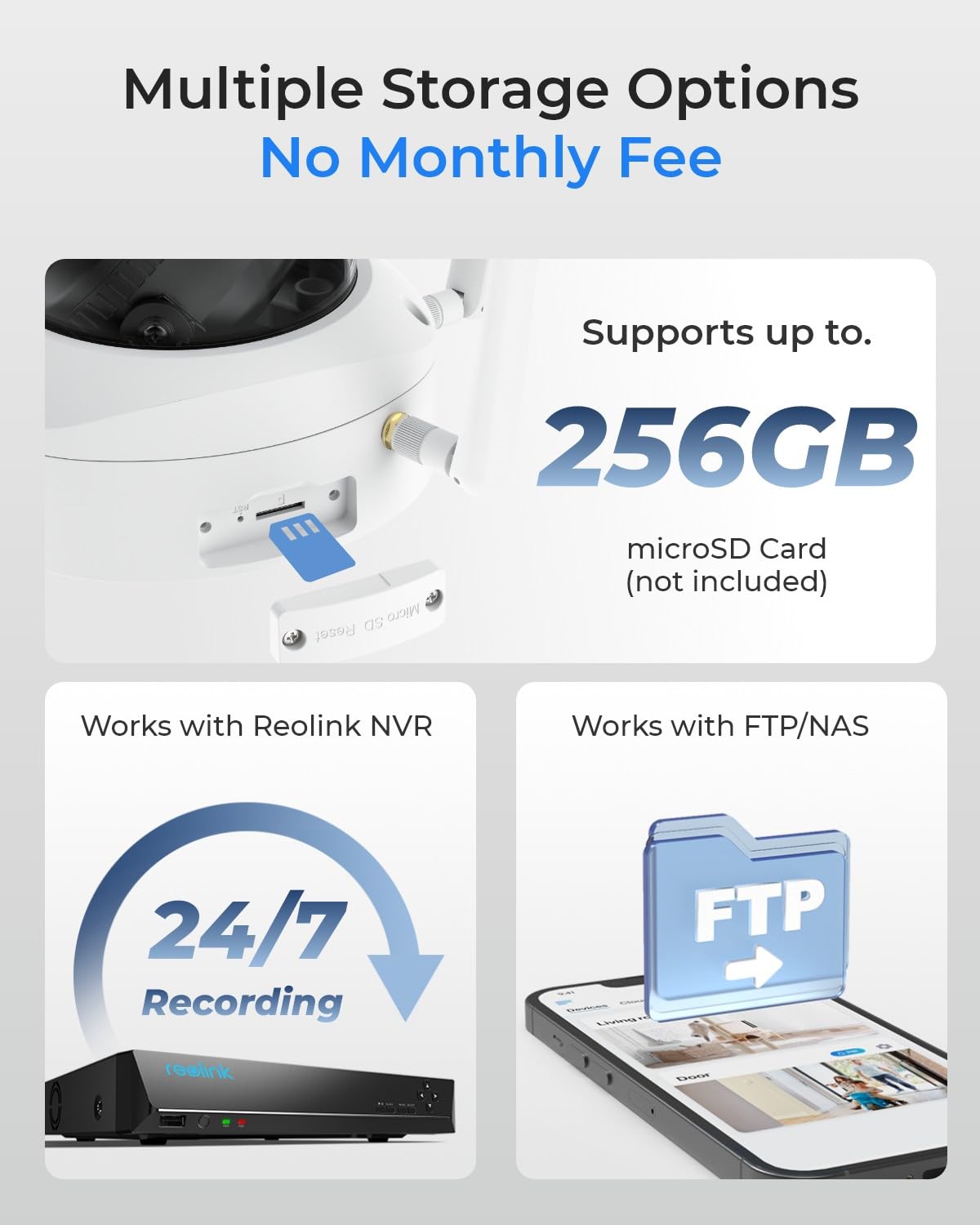 Reolink 4K Wi-Fi 6 Überwachungskamera Aussen, RLC-843WA (Generalüberholt)