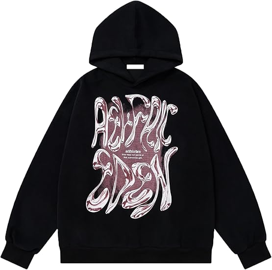 Aelfric Eden Womens Hoodies Oversized Graphic Hoodies Unisex Y2k Heavyweight Hoodie Pullover Trendy