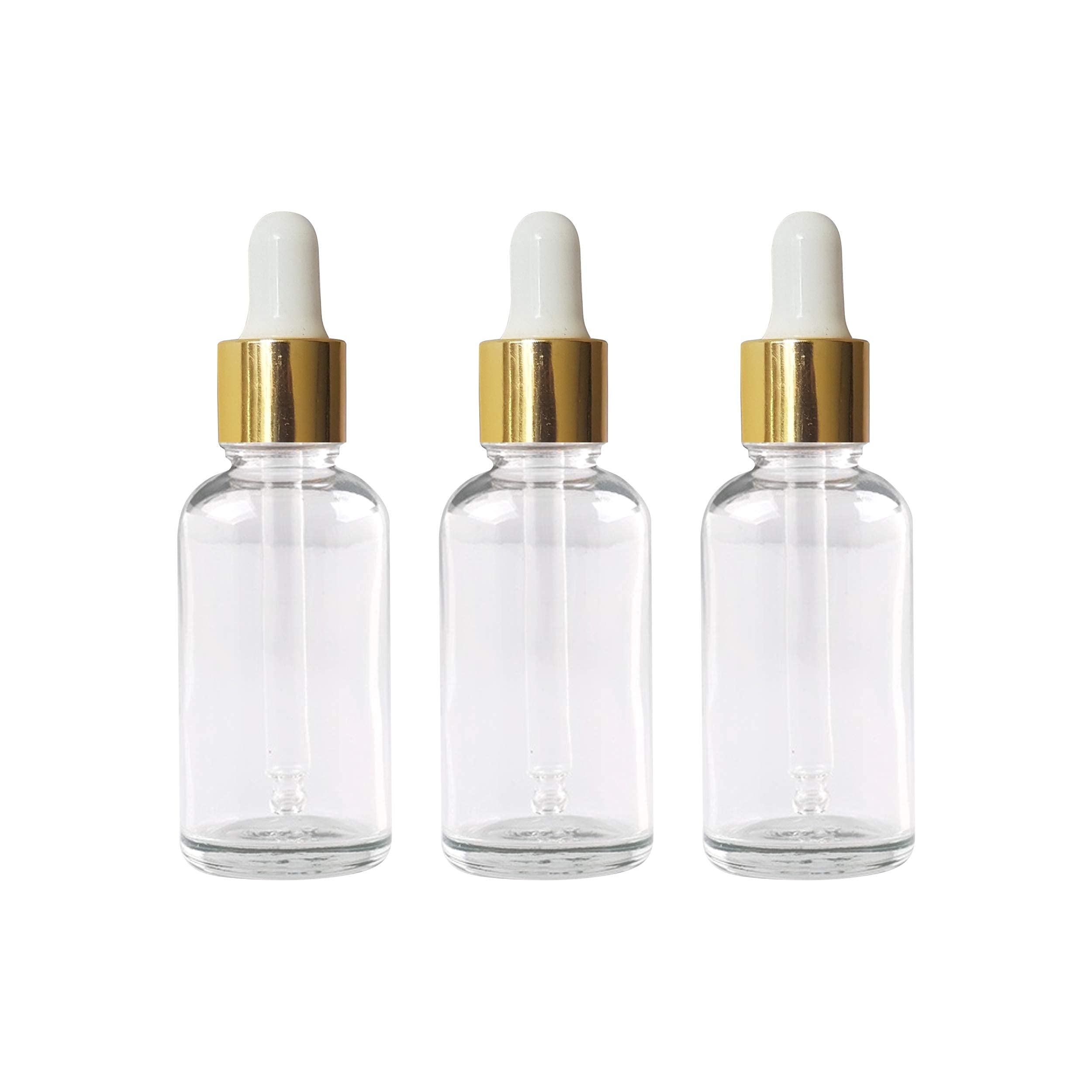 Zenvista Transparent Glass Bottle with Glass Dropper And Transparent Glass Bottle for DIY Skin Care, Essential oil, Serum (Pack of 3)…-image-45