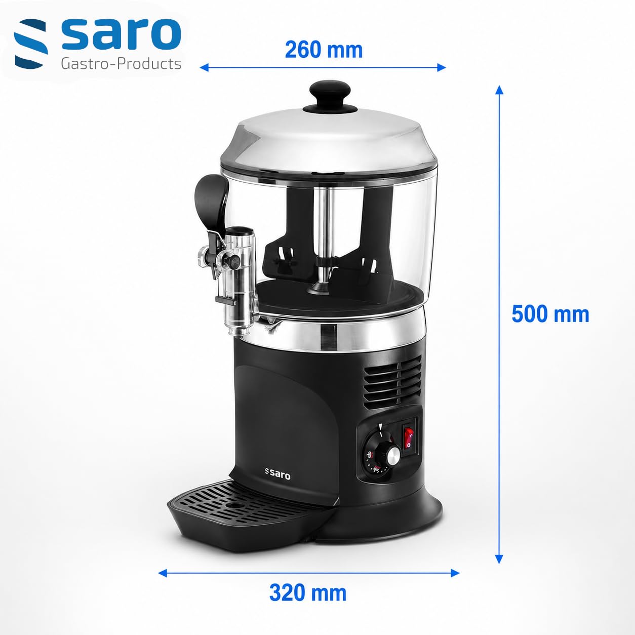 Saro 175-1145 Chocolatière Nina Noir, 1100 W, 5 liters