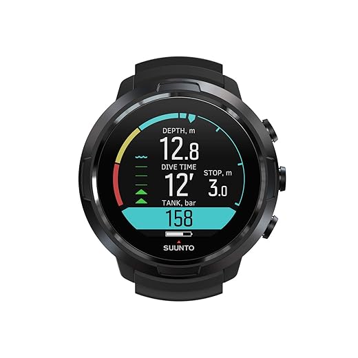 Suunto D5 All Black Dive Computerwith Color Screen And Exchangeable Straps