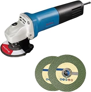 DongCheng Angle Grinder DSM08-100, 800W, 100mm Wheel, 13000rpm, Lightweight, Rear Toggle Switch, Compact Design, Two Metal Cutting Wheel Free