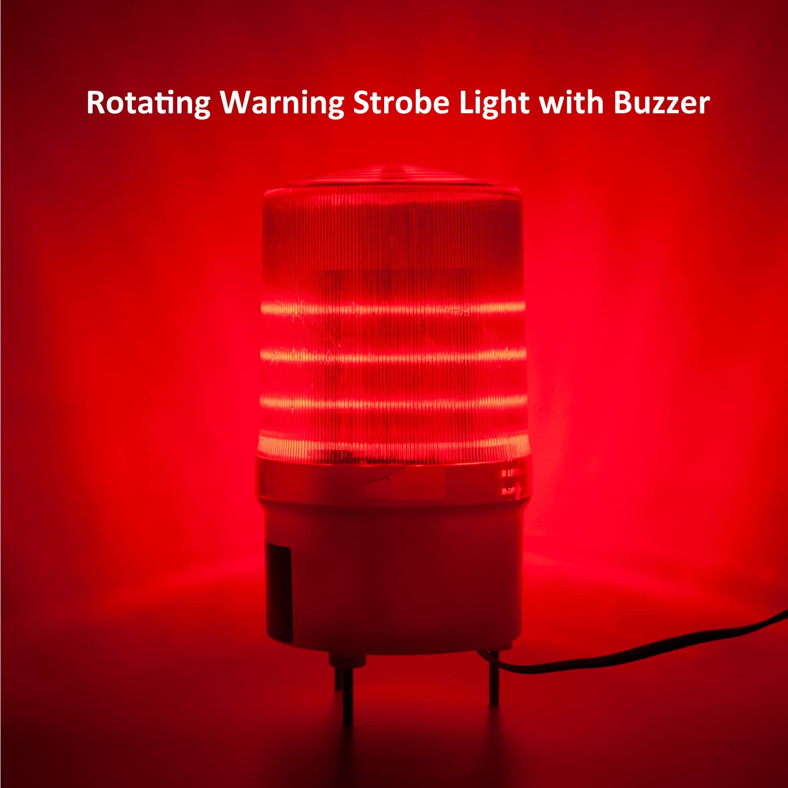 Y DIANS S Rotating Warning Strobe Light, Industrial Beacon Flashing Lights with 90dB Buzzer Emergency Security Alarm Siren for Factories, workshops, EquipmentAC110V