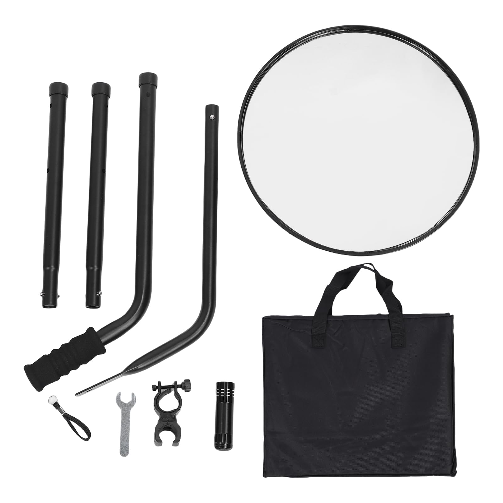 FTVOGUE 30cm Teleskop-Konvexspiegel, Inspektionsspiegel, für Werkstatt