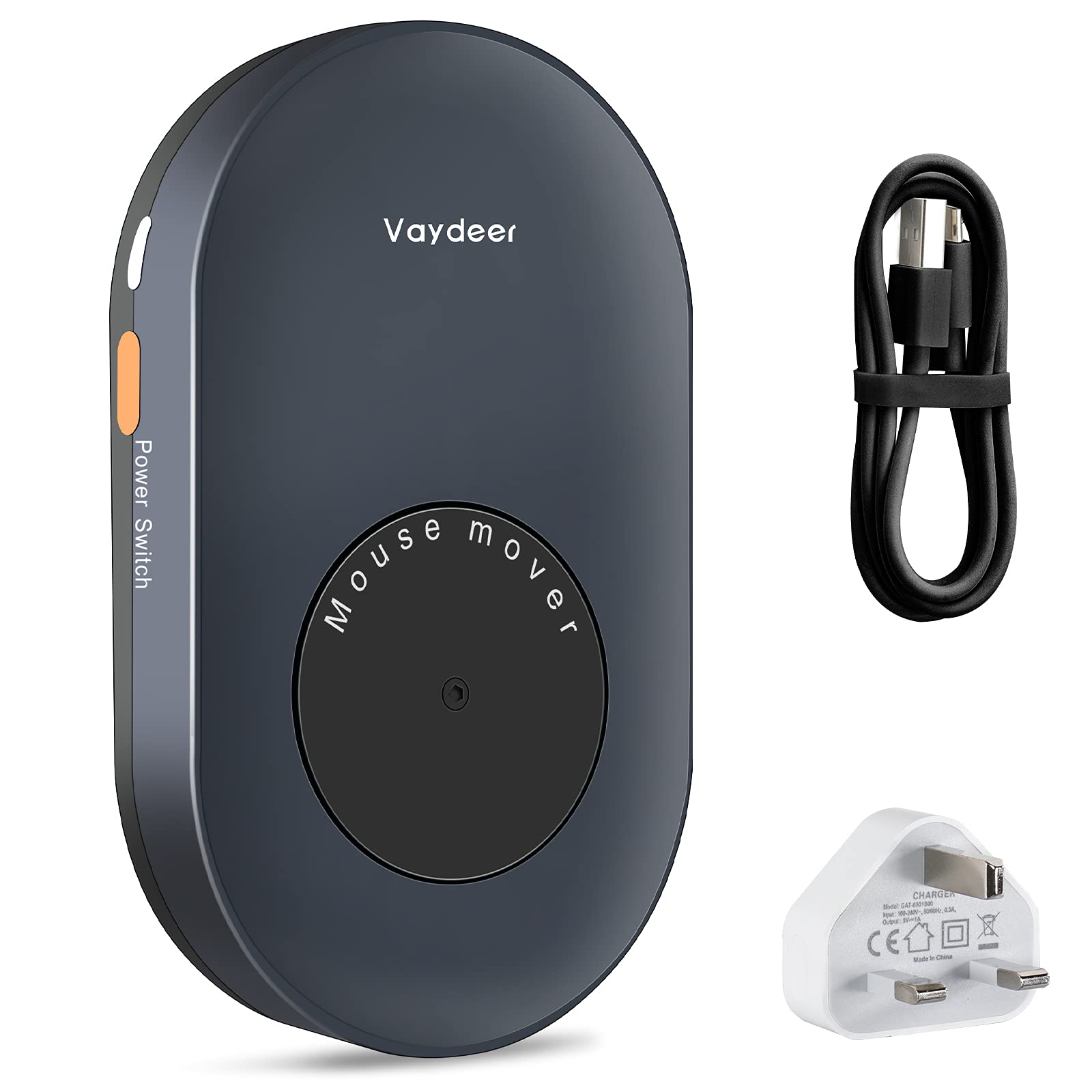 VAYDEER Mouse Jiggler Mouse Mover,Mouse Mover Jiggler with USB Port and