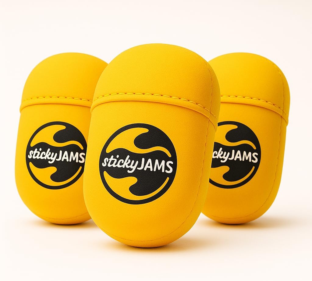 Sticky Jams Gold, Headgear Insert for Wireless Headphones 1/3 Pack (3)