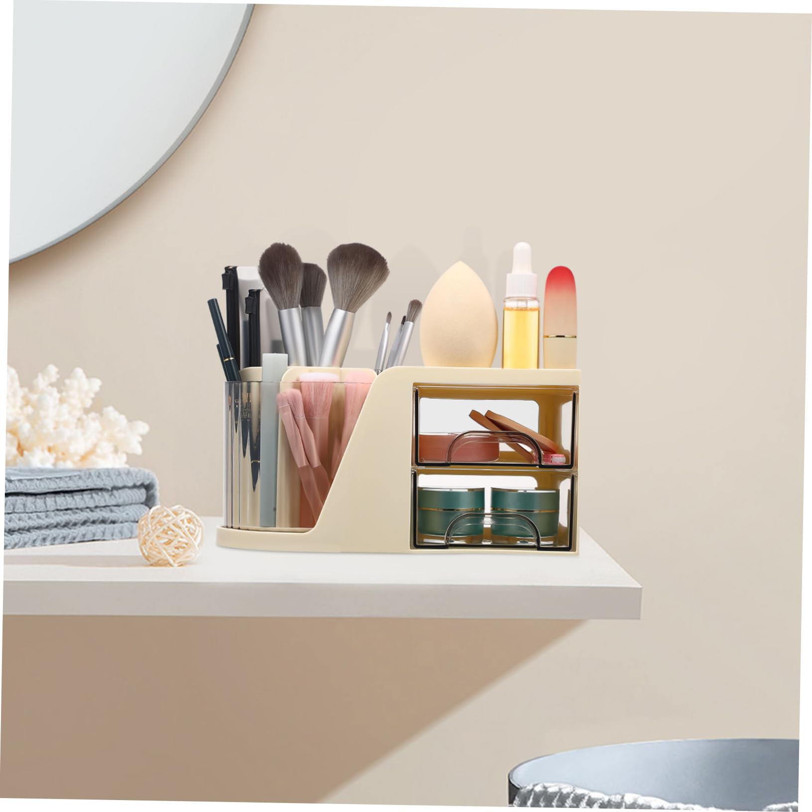 Büromaterial Stiftehalter Drehbarer Schreibtisch-organizer Aufbewahrungsetui für Schreibtisch Stiftehalter für Bürobedarf Arbeitsplatz-organizer