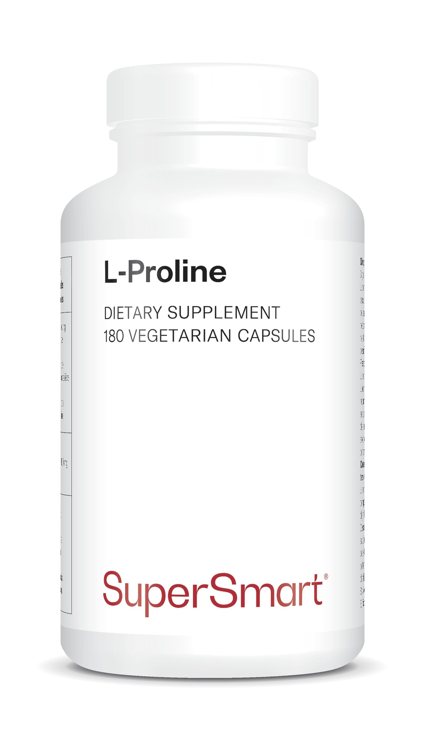 L-Proline - Acide Aminé - Aide à la Cicatrisation - Vegan - SuperSmart