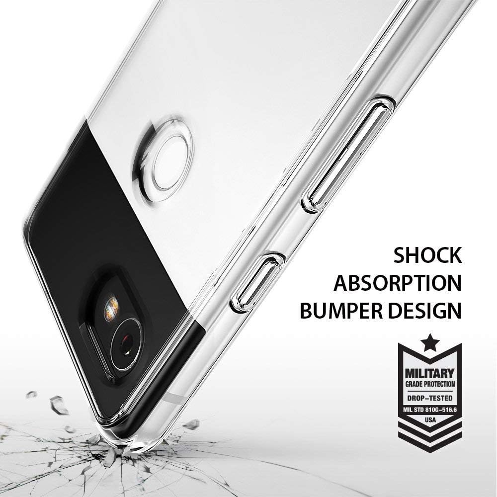 Ringke Fusion Designed for Google Pixel 2 XL Phone Case Crystal Transparent Drop Protection Cover for Pixel2 XL - Clear
