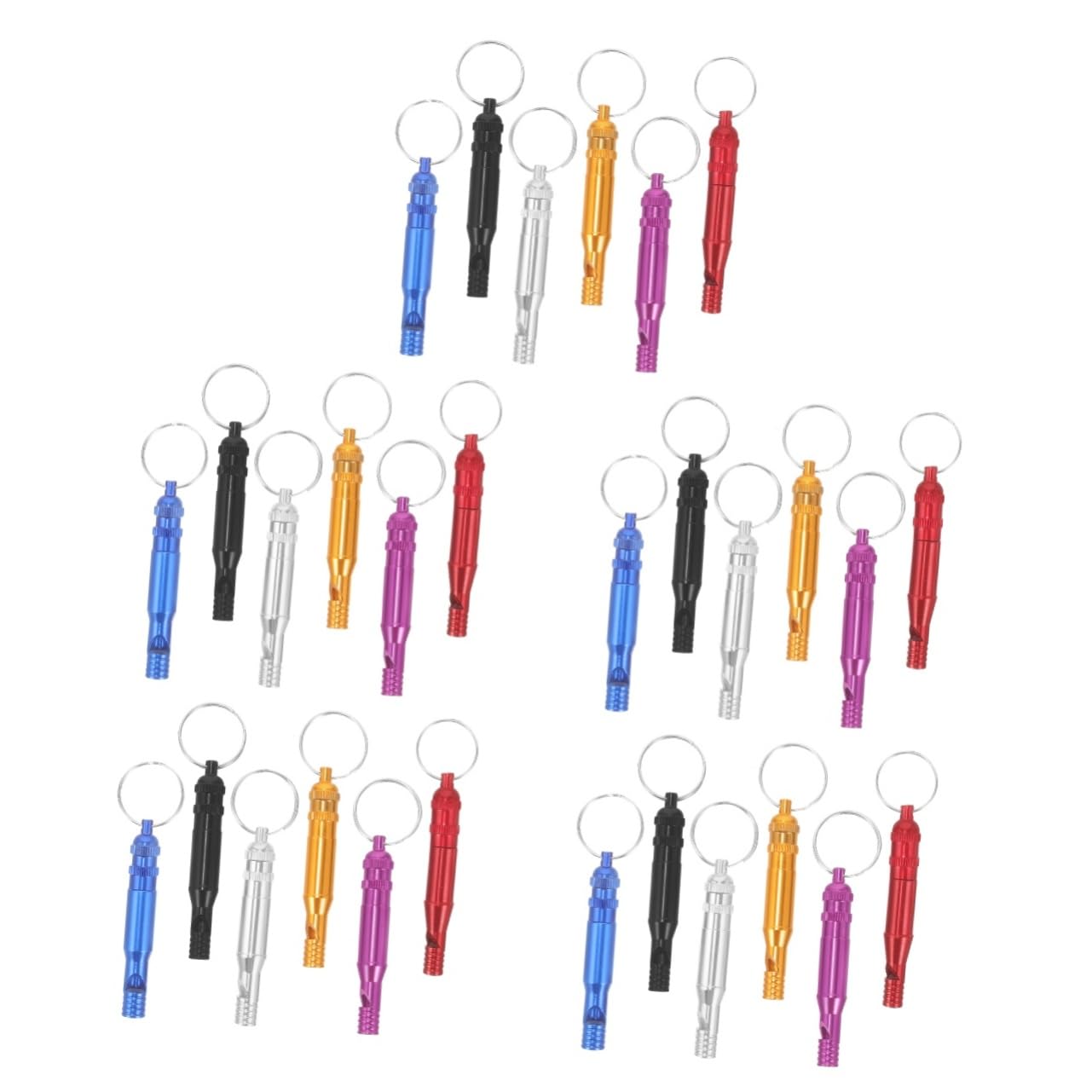 YARNOW Randonnée sifflet de Kayak sifflet de Bateau sifflet de Survie Porte-clés sifflet Anti Chien Sifflet pour Chien Artisanat en métal sifflet en métal Alliage d'aluminium