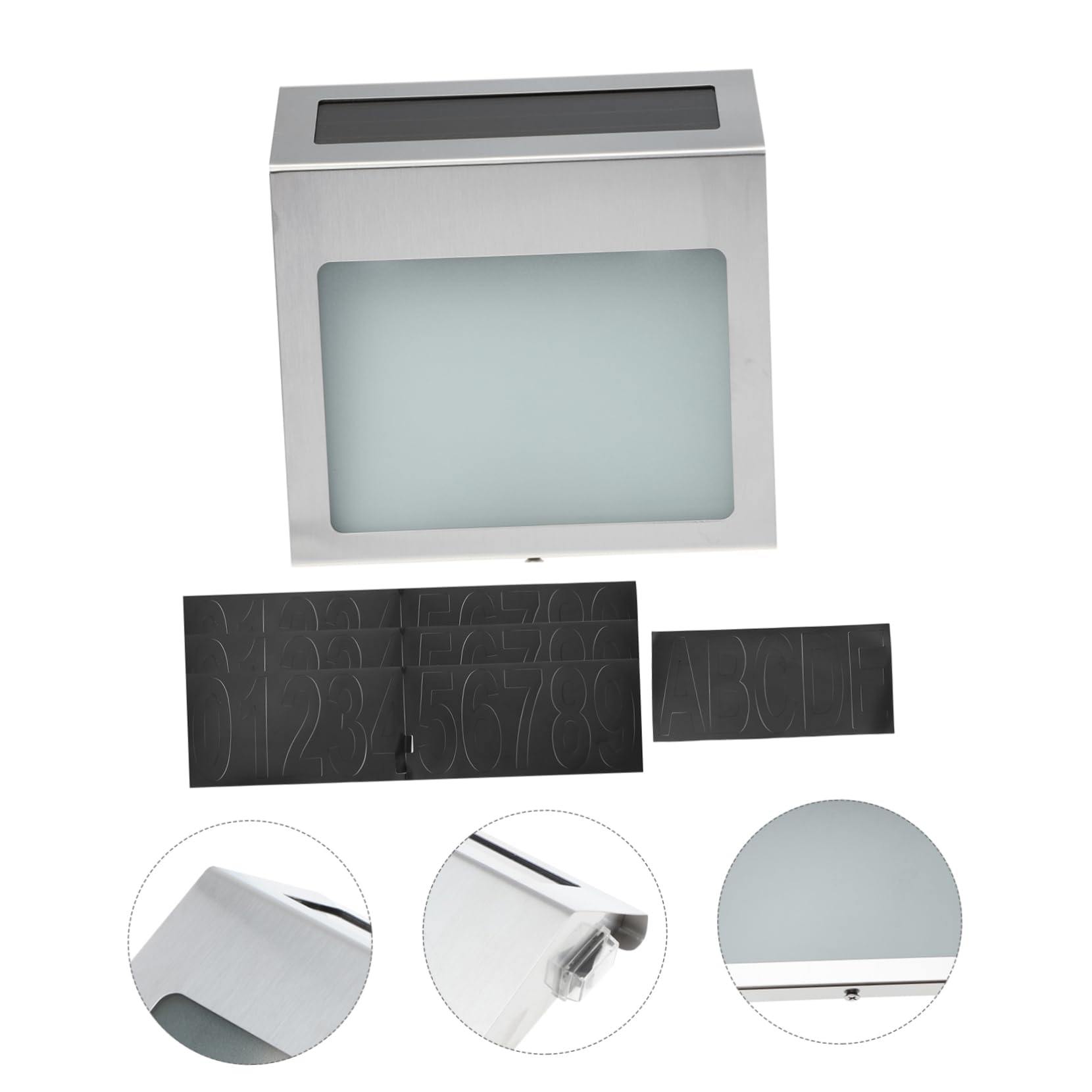 UPKOCH 1set Lampada Da Esterno Led Solare Con Numeri Indirizzo Segnaposto Per Porta Facile Installazione e Alta Luminosità Design Resistente Alle Intemperie Per Casa e Giardino