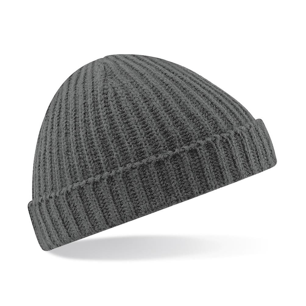 Beechfield Unisex Grey (Smoke Grey ) Trawler Beanie Hat Baseball Cap, Grey (Smoke Grey), One Size